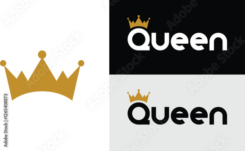 Royal king crown queen princess tiara diadem prince crowns silhouette logo vector, king logo, queen logo vector