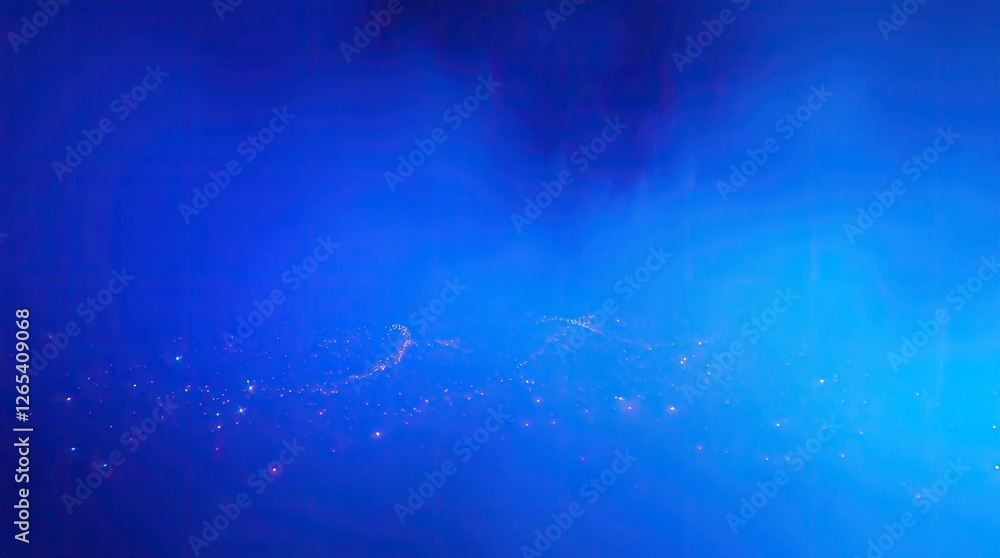Fototapeta premium Abstract Blue Glow Background with Sparkling Particles