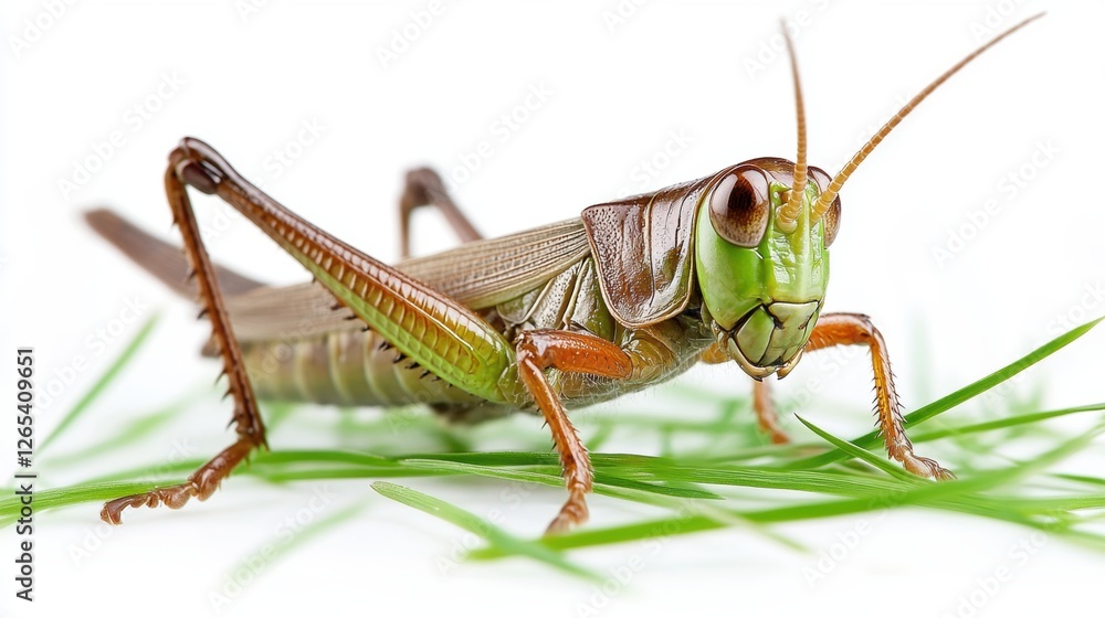 Grasshopper closeup view Grasshopper closeup view