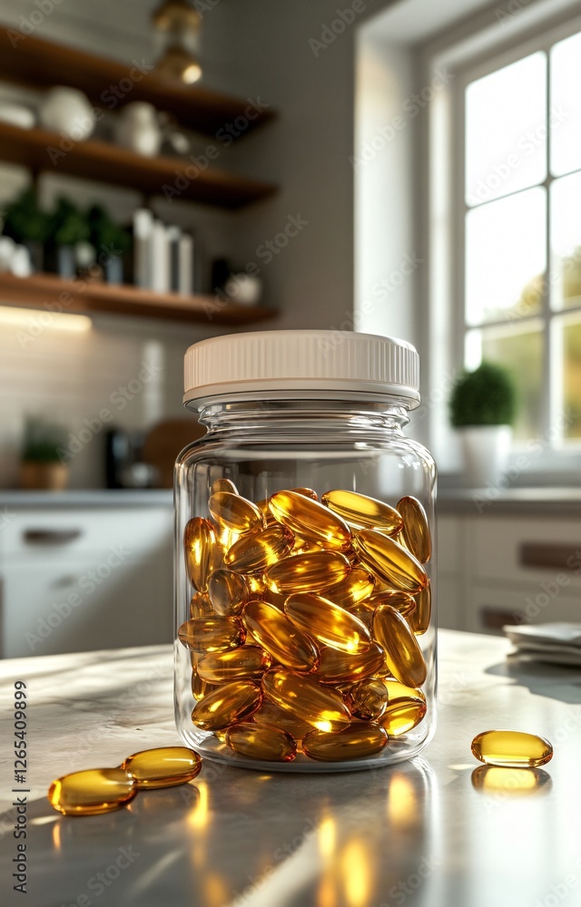 Mockup of White Plastic Jar Filled with Vitamin D or Calcium Mockup of White Plastic Jar Filled with Vitamin D or Calcium