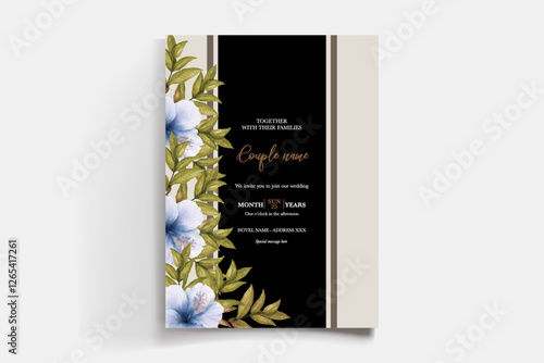 BRIDAL SHOWER FLORAL INVITATION TEMPLATE