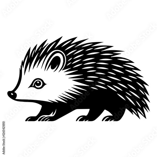 Simple & Detailed Hedgehog Silhouettes for Graphic Designers
