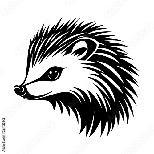 vector illustration of a hedgehog