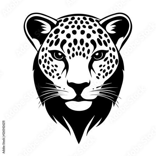 Stylish Leopard Silhouette: Perfect for Digital Artwork and Illustrations