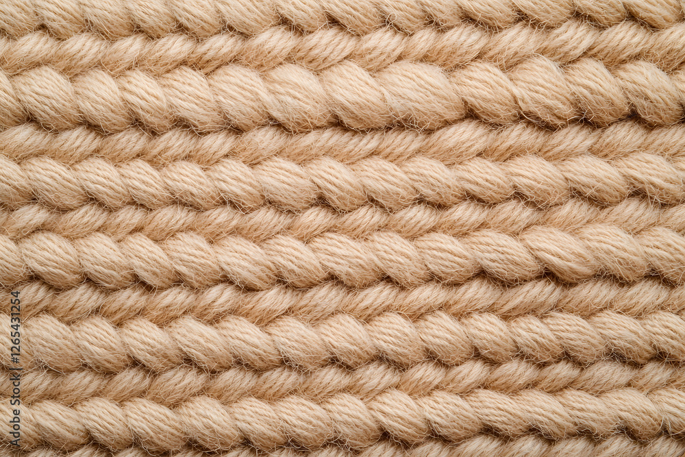 Cozy Comfort: Close-up of a soft, beige knitted fabric. Perfect for adding warmth and texture to your designs. A neutral, versatile background. Cozy Comfort: Close-up of a soft, beige knitted fabric. Perfect for adding warmth and texture to your designs. A neutral, versatile background.