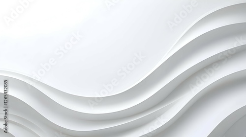 Wallpaper Mural Abstract White Paper Waves Background Texture Torontodigital.ca