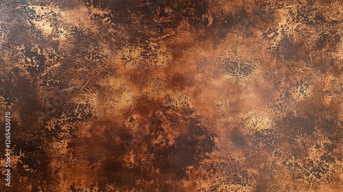 Abstract Brown and Gold Texture Background with Artistic Brush Strokes