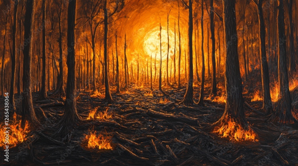 Inferno Forest: A Fiery Landscape of Devastation Inferno Forest: A Fiery Landscape of Devastation