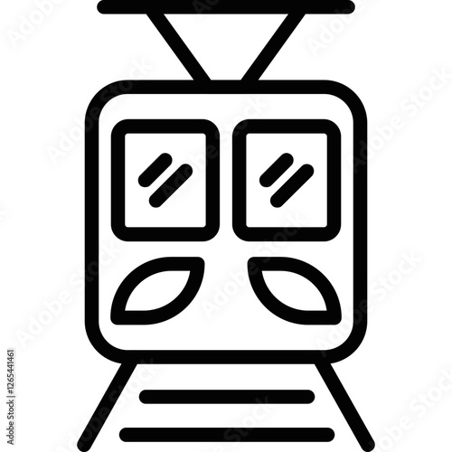 Tram Line Icon