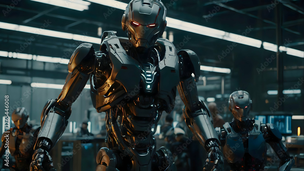 futuristic cyber robot futuristic cyber robot