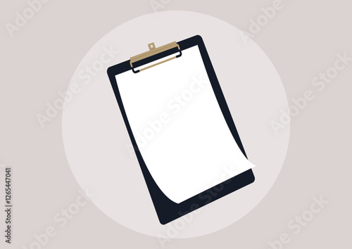 Clip board paper template stands out with its clean, uncluttered design, ideal for jotting down notes, creating lists, or drafting ideas in any setting