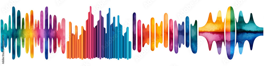 Retro pixel art and songs, A colorful soundwave graphic featuring peaks and valleys in vibrant hues, representing audio frequency and rhythm. Retro pixel art and songs, A colorful soundwave graphic featuring peaks and valleys in vibrant hues, representing audio frequency and rhythm.