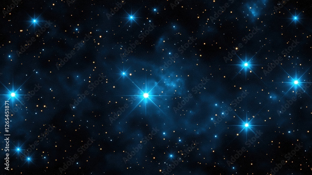 Fototapeta premium A mesmerizing view of the cosmos filled with countless stars and vibrant cosmic clouds, showcasing the beauty of the universe and the mysteries it holds for curious minds.