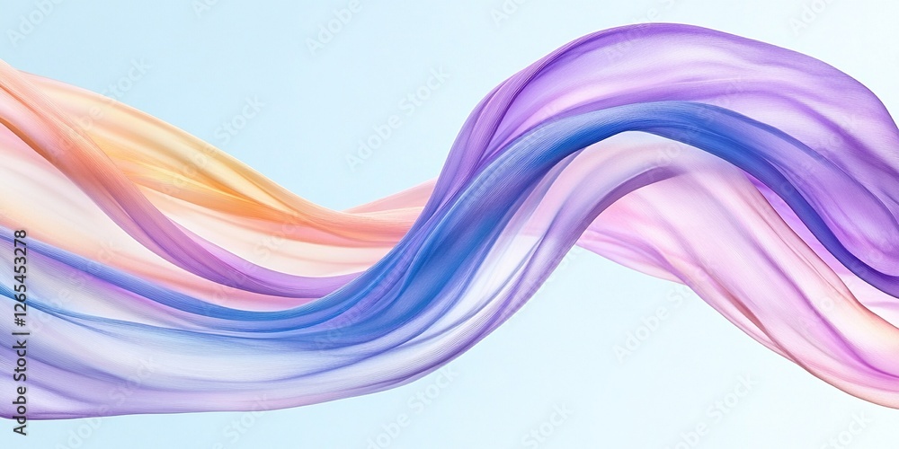 Flowing Fabric: Vibrant waves of multicolored fabric dance gracefully, their curves and folds creating a sense of fluidity and motion. Capturing the texture and the interplay of light and shadow. Flowing Fabric: Vibrant waves of multicolored fabric dance gracefully, their curves and folds creating a sense of fluidity and motion. Capturing the texture and the interplay of light and shadow.