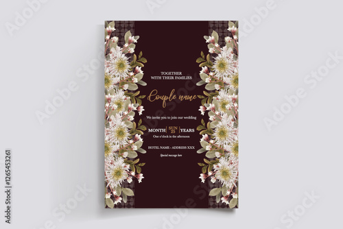 BRIDAL SHOWER FLORAL INVITATION TEMPLATE