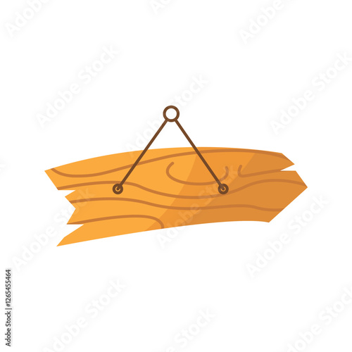 Wodden sign board illustration. Cartoon wooden pointers. Wood pointer stick, arrows sign. Ui game board, road plank or direction signpost. Isolated blank panel recent vector