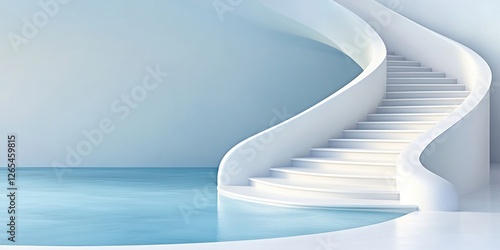 Serene Spiral Staircase: A ...