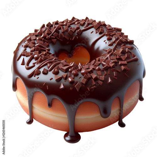 donut isolated on white background	