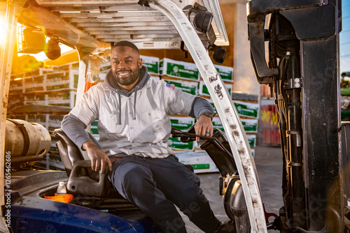 Happy Warehouse Worker