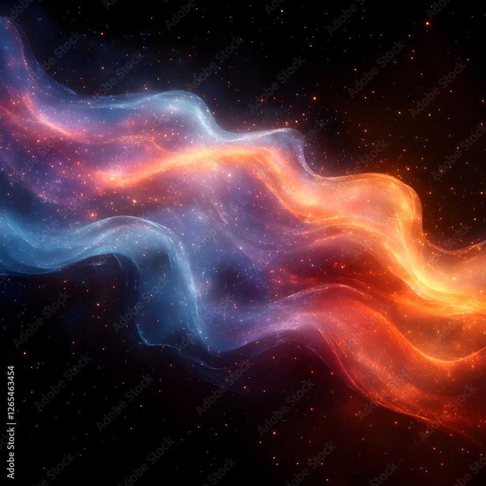 Obraz premium Abstract wave lines pattern dynamic colorful light flowing isolated on black background. music, party, technology, modern concept. Abstract wavy lines flowing. Dynamic and colorful waves