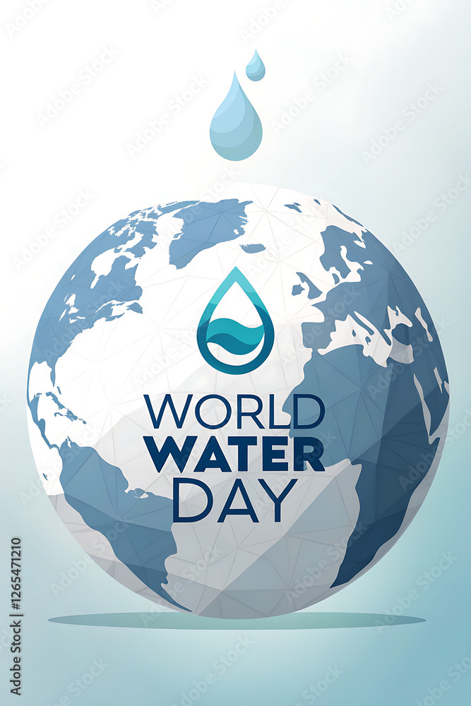 Obraz premium Water Day, World Water Day: Powerful Ocean Wave, World Water Day Banner, Poster, Post, 