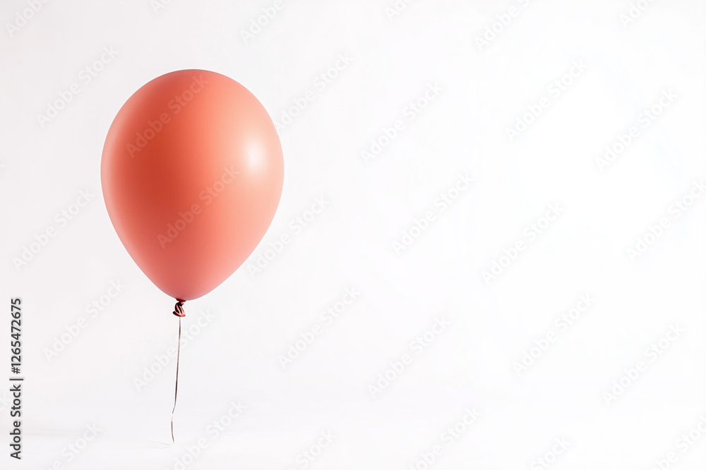 Red balloon isolated on white background, Selective focus helium balloon on white. Red balloon isolated on white background, Selective focus helium balloon on white.