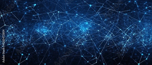 Abstract Blue Digital Particle Background