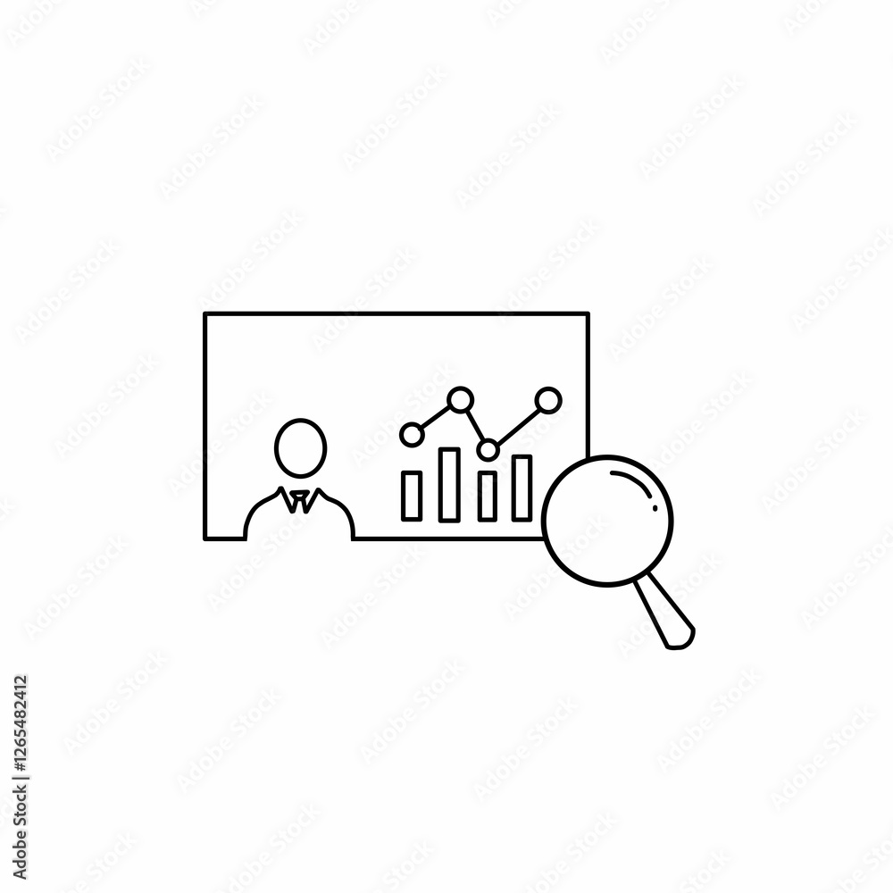 Inspection Icon. Icon related to survey. line icon style. Simple vector design editable Inspection Icon. Icon related to survey. line icon style. Simple vector design editable