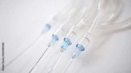 Wallpaper Mural Medical IV tubing closeup, sterile background, healthcare Torontodigital.ca