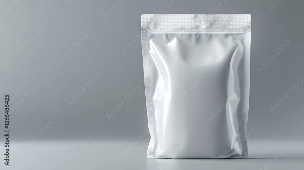 A simple, sealed pouch highlighted by gentle ambient lighting. A simple, sealed pouch highlighted by gentle ambient lighting.