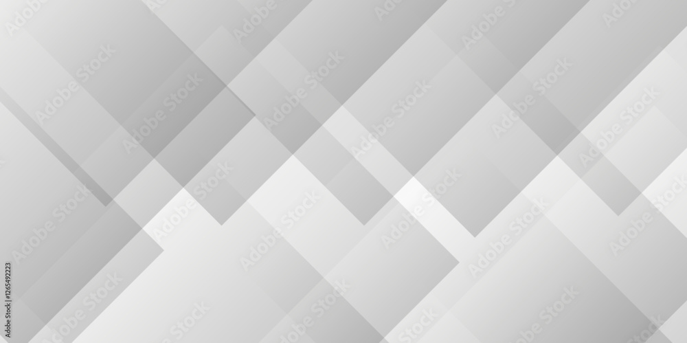 Modern Abstract white background design with layers of textured white transparent material in triangle and squares shapes. White color technology concept geometric line vector background. Modern Abstract white background design with layers of textured white transparent material in triangle and squares shapes. White color technology concept geometric line vector background.