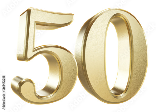 3D Golden Number 50