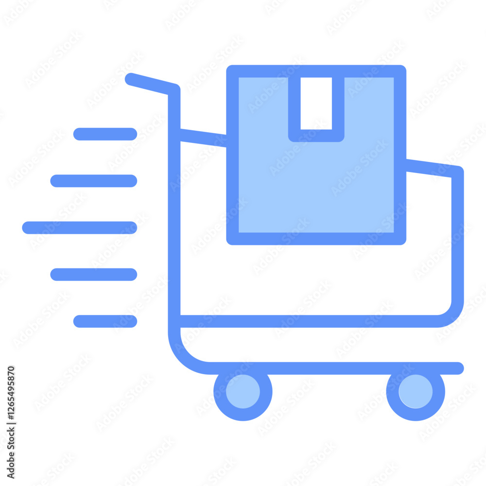 Obraz premium Delivery Outline Blue Color Icon