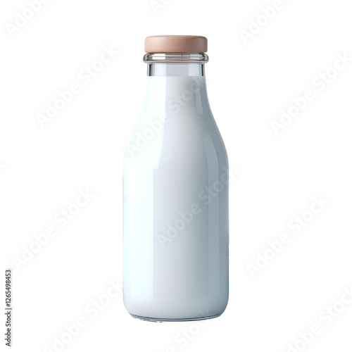 milk isolated on white background	