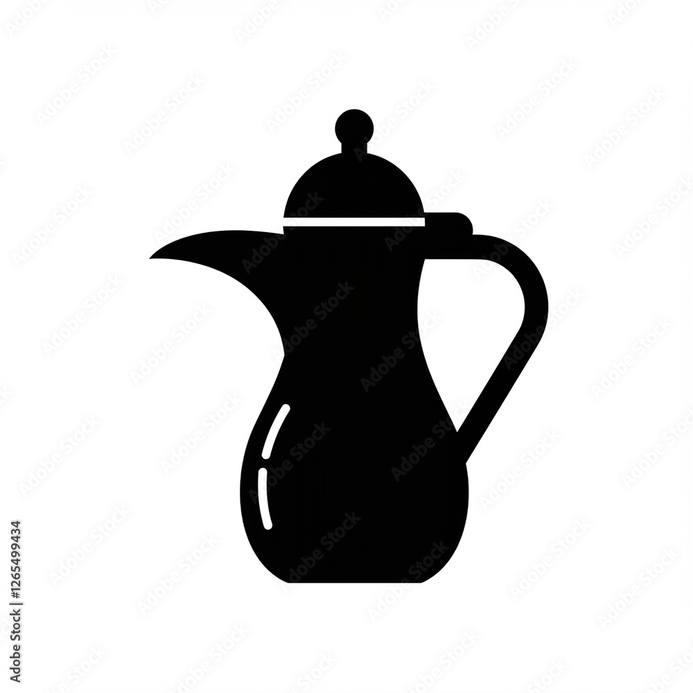 Obraz premium Ramadan Event Silhouette Vector Art Illustration Design
