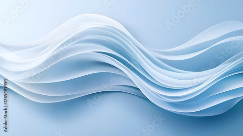 Abstract Blue Wave Background Texture