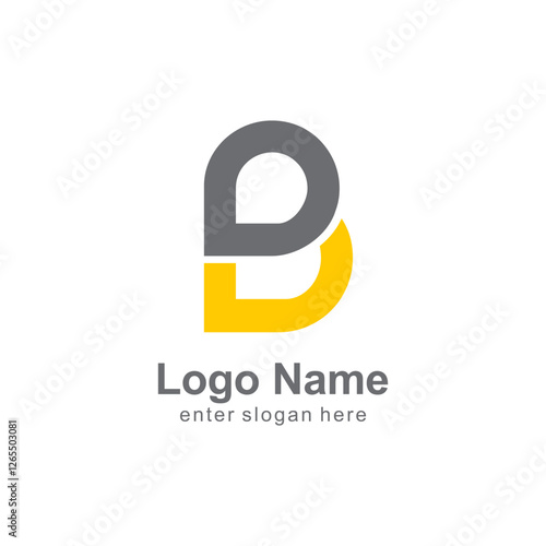 logo letter b dynamic shapes, chat bubbles.