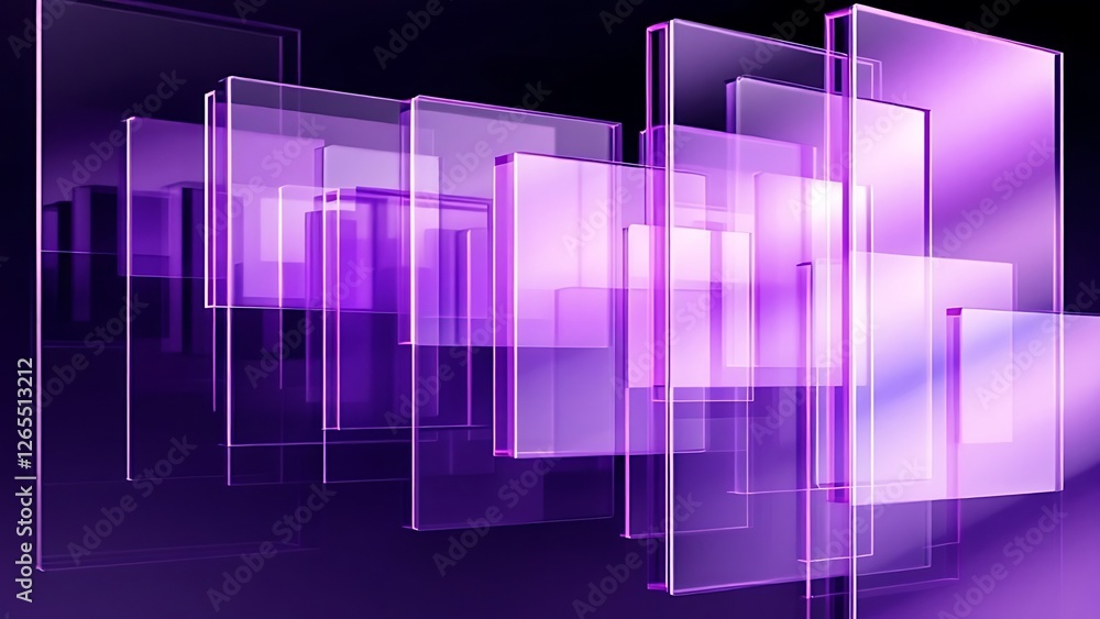 3d abstract glass transparent square shapes flying on black background render. Iridescent crystal plates, acrylic or plastic panels with light hologram gradient, digital tech banner. 3D illustration 3d abstract glass transparent square shapes flying on black background render. Iridescent crystal plates, acrylic or plastic panels with light hologram gradient, digital tech banner. 3D illustration