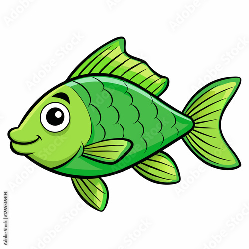 vector illustration of a fish