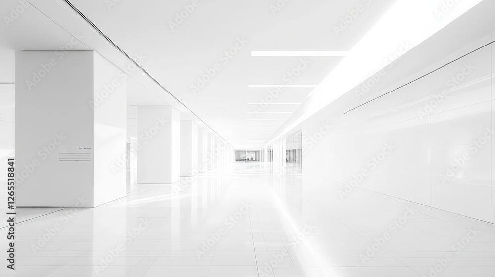 Modern office lobby with clean, minimal design and natural light, embodying simplicity and elegance. Modern office lobby with clean, minimal design and natural light, embodying simplicity and elegance.