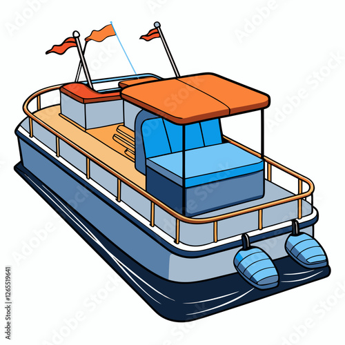 illustration of a fishing boat