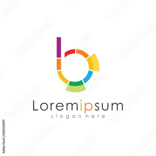 Free Download colorful letter b logo. for media logos, applications, trademarks, etc. - GFXLoad