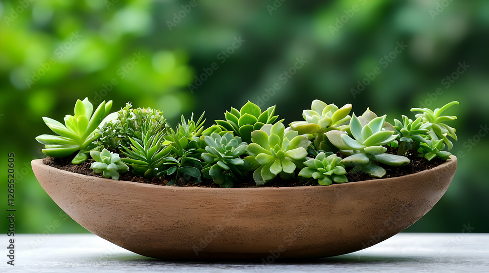 Succulent Arrangement in a Brown Boat-Shaped Planter Succulent Arrangement in a Brown Boat-Shaped Planter