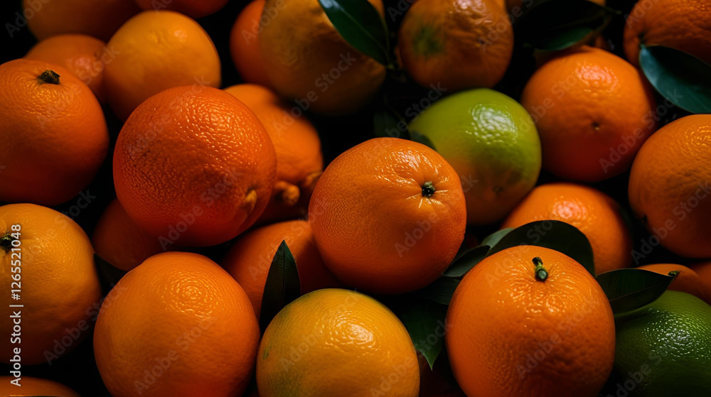 Close-up of fresh and juicy Orange in various colors neatly arranged, showing the natural beauty and diversity of the fruit Close-up of fresh and juicy Orange in various colors neatly arranged, showing the natural beauty and diversity of the fruit