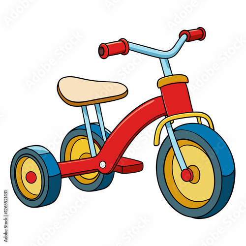 vintage bicycle isolated on white