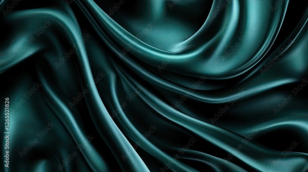 Obraz premium A dark emerald green background with a subtle shimmer and luxurious feel.