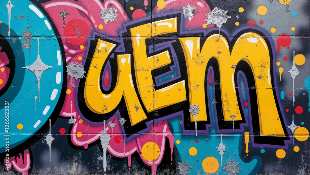 Naklejka premium graffiti on wall