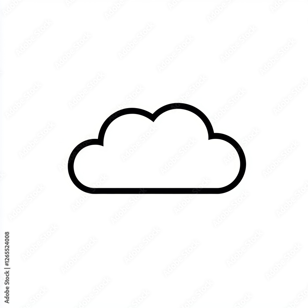 High tech icon. Cloud