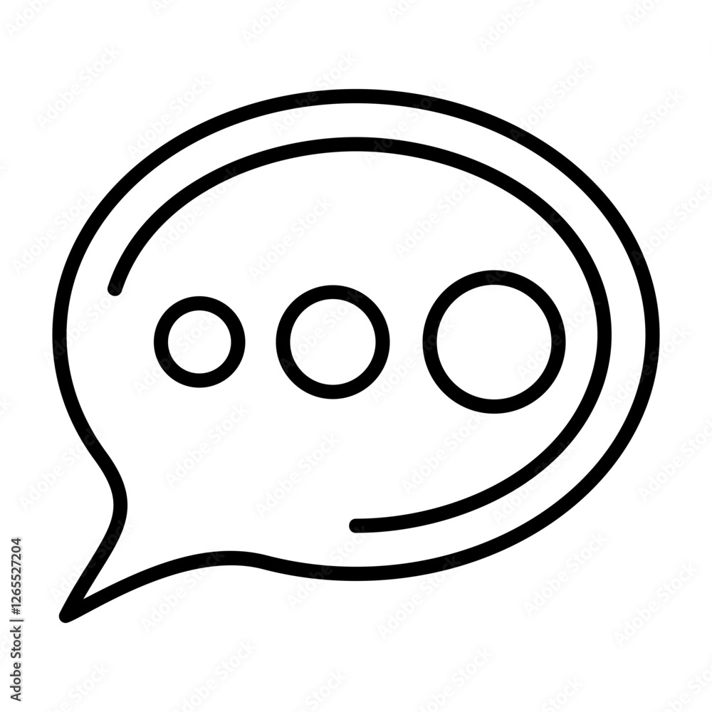 Chat message Outline Icon Style Design Chat message Outline Icon Style Design