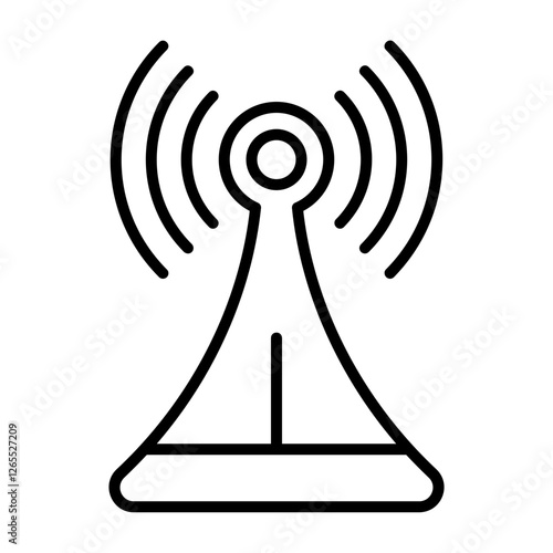 Connection lost Outline Icon Style Design